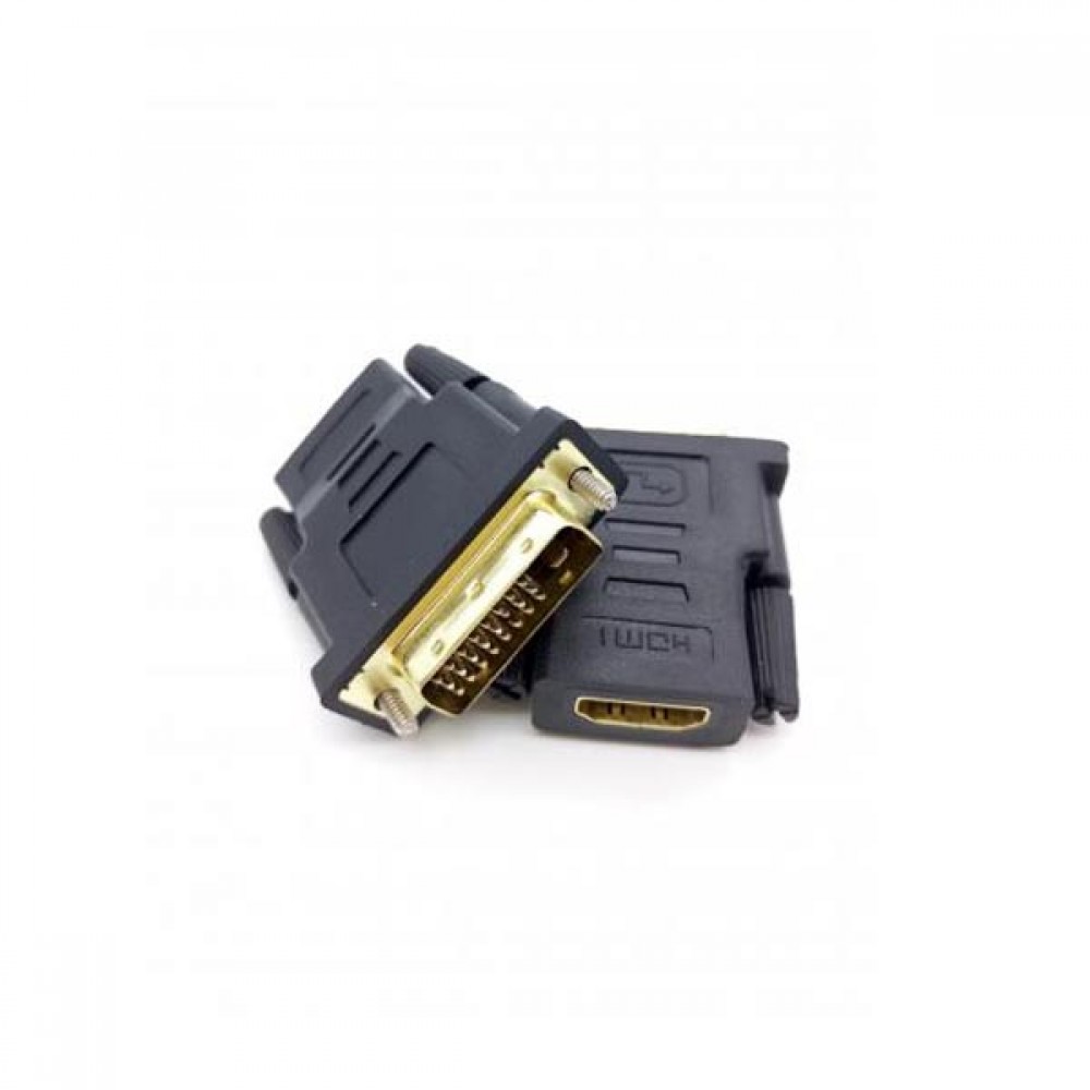 Adaptor HDMI 19pin F σε DVI-D 24+1 M golden Well ADAPT-HDMIF/DVIM-GD-WL